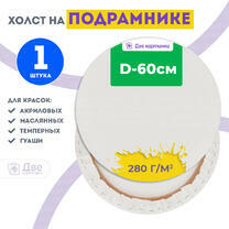 Без бренда «Холст Две картинки круглый 60 см на подрамнике» в Липецке в интернет-магазине  Без бренда «Холст Две картинки круглый 60 см на подрамнике» в Липецке
