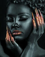 Без бренда «Портрет с золотыми ногтями» в Липецке