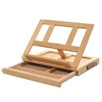 Без бренда «Коробка 10 шт.: Мольберт Две картинки этюдный ящик, настольный, хлопушка 30 см» в Липецке