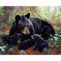 Медведица и её медвежата