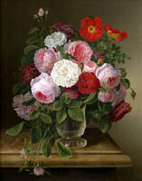 Без бренда «Хрустальная ваза с букетом ярких и красочных роз» в Липецке в интернет-магазине Без бренда «Хрустальная ваза с букетом ярких и красочных роз» в Липецке