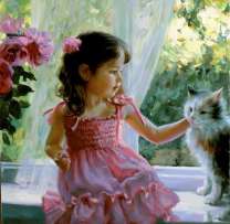 Без бренда «Девочка с кошкой на подоконнике» в Липецке