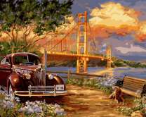 Без бренда «Американский автомобиль на фоне моста через залив» в Липецке