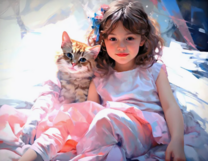 Без бренда «Девочка и пушистая кошечка» в Липецке