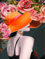 Без бренда «Дама в яркой шляпе и розы» в Липецке в интернет-магазине  Без бренда «Дама в яркой шляпе и розы» в Липецке