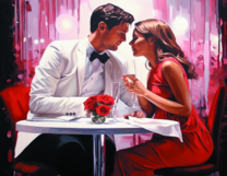 Без бренда «Пара на свидании в ресторане» в Липецке в интернет-магазине  Без бренда «Пара на свидании в ресторане» в Липецке