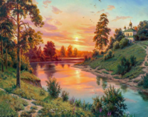 Без бренда «Вид на реку на закате» в Липецке